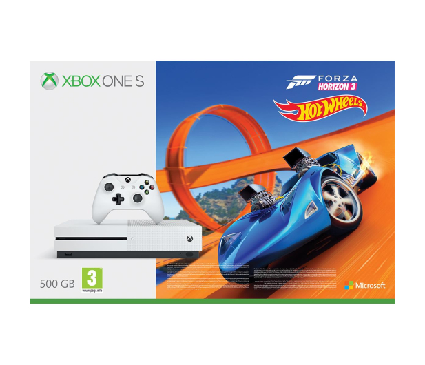 Microsoft Xbox One S 500GB Forza H3+Wolfenstein II+ GOLD 6M - 393292 - zdjęcie 3
